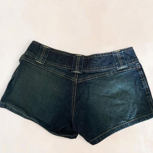 Vintage Y2K Old Navy Ultra Low Rise Waist Denim Shorts - Picture 5 of 5